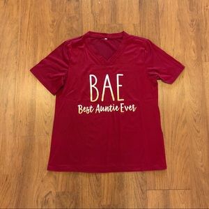 Best Auntie Ever Short Sleeve V-Neck Shirt